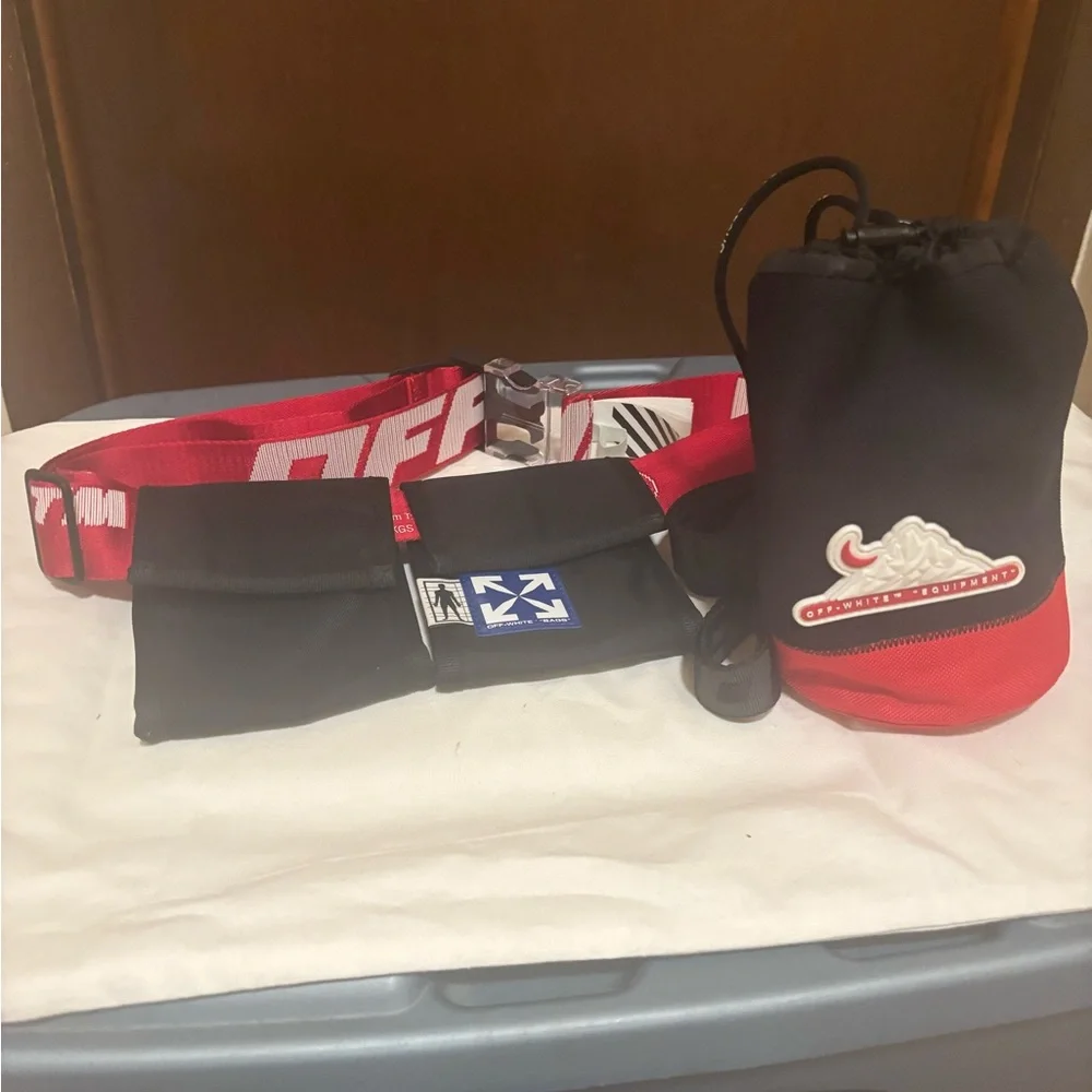 Off-White Industrial Belt and Water Bottle Bag, 100% Authentic, Brand New